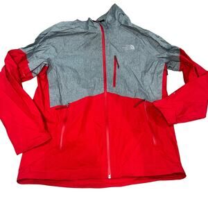 The North Face Red Grey HyVent 2.5 Windbreaker Large Men